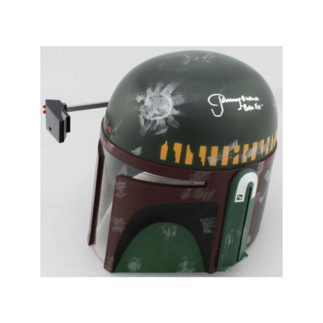 Jeremy Bulloch Signed Star Wars "Boba Fett" Full-Size Deluxe Edition Star Wars Helmet Inscribed (1 of 2)