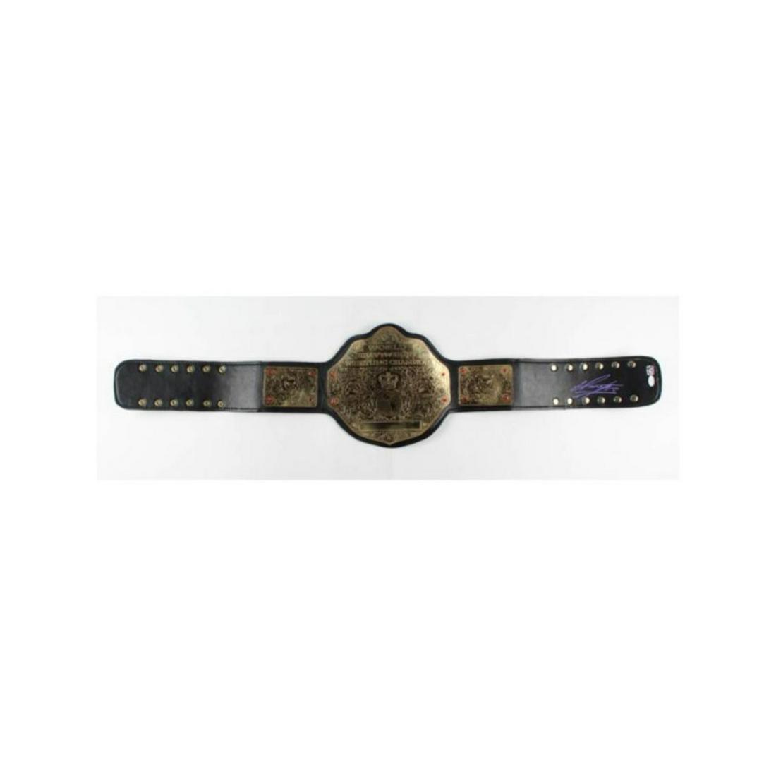 The Undertaker Signed World Heavyweight Wrestling Champion Belt (1 of 1)
