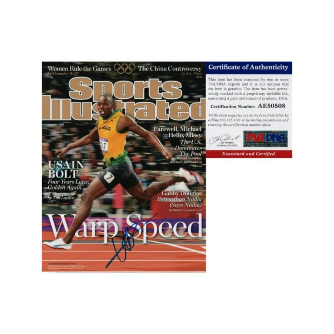 Usain Bolt Signed 11x14 Photo Rio Olympics Fastest Human Ever PSA/DNA COA (1 of 1)