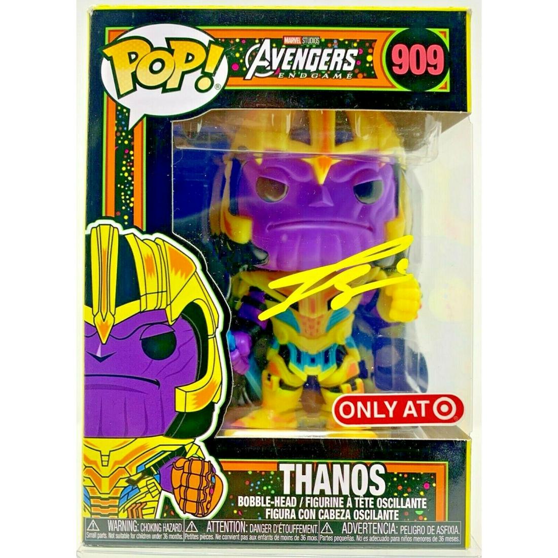 Josh Brolin Signed "Avengers Endgame" Thanos Funko Pop #909 (Beckett COA) (1 of 3)