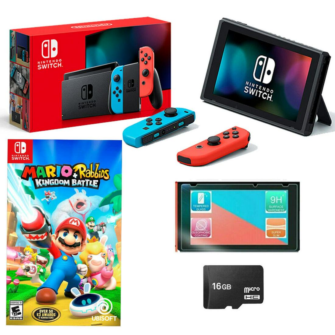 Original Brand New Nintendo Switch 16GB Console Bundle Including A Mario Game (1 of 3)