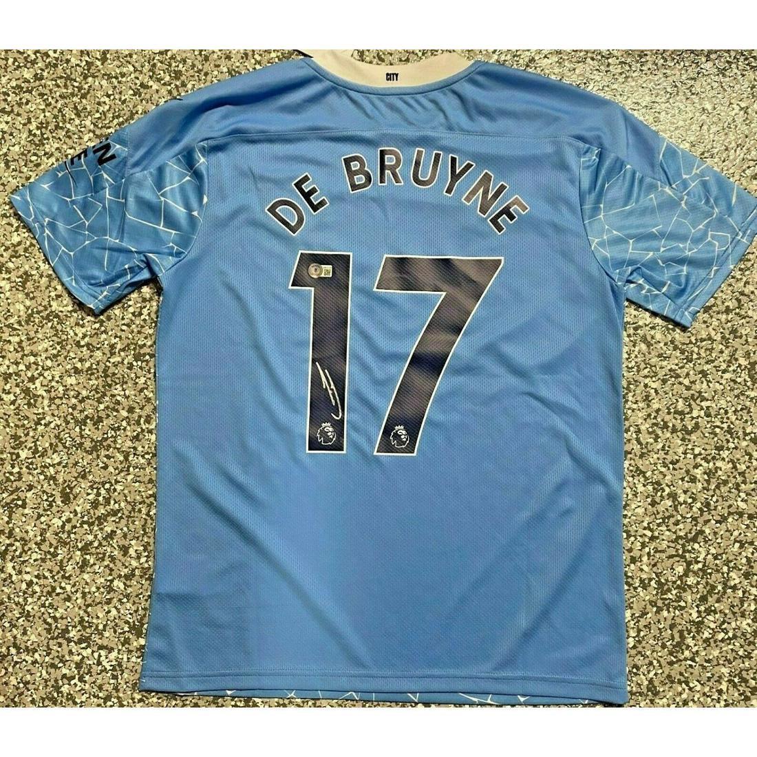 Kevin De Bruyne Signed Manchester City 20/21 Champions Jersey (1 of 1)