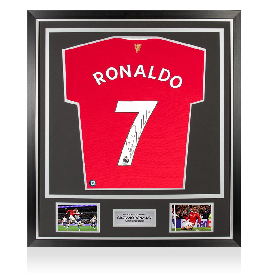 Cristiano Ronaldo Signed & Custom Framed Manchester United Jersey (Beckett LO (1 of 1)
