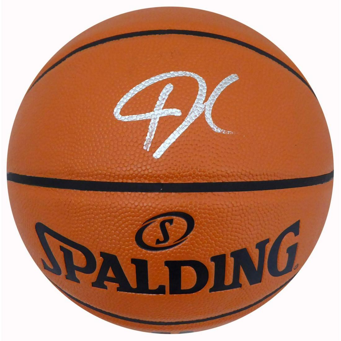 Giannis Antetokounmpo Autographed Official Spalding I/O Basketball Milwaukee Bucks Beckett BAS (1 of 1)