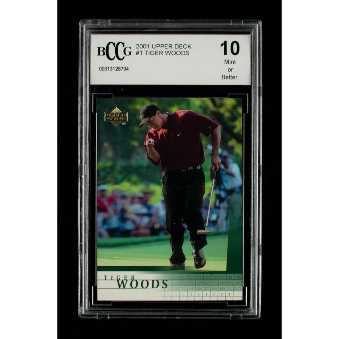 Tiger Woods 2001 Upper Deck #1 RC (BCCG 10) (1 of 1)