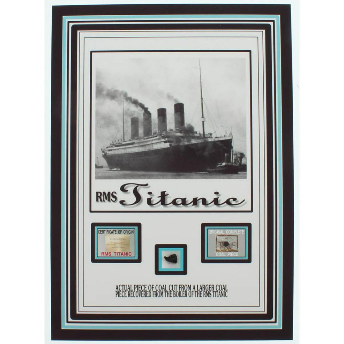 Authentic Coal From Titanic Wreckage on 6x8 Photo (The Zone COA) (1 of 1)