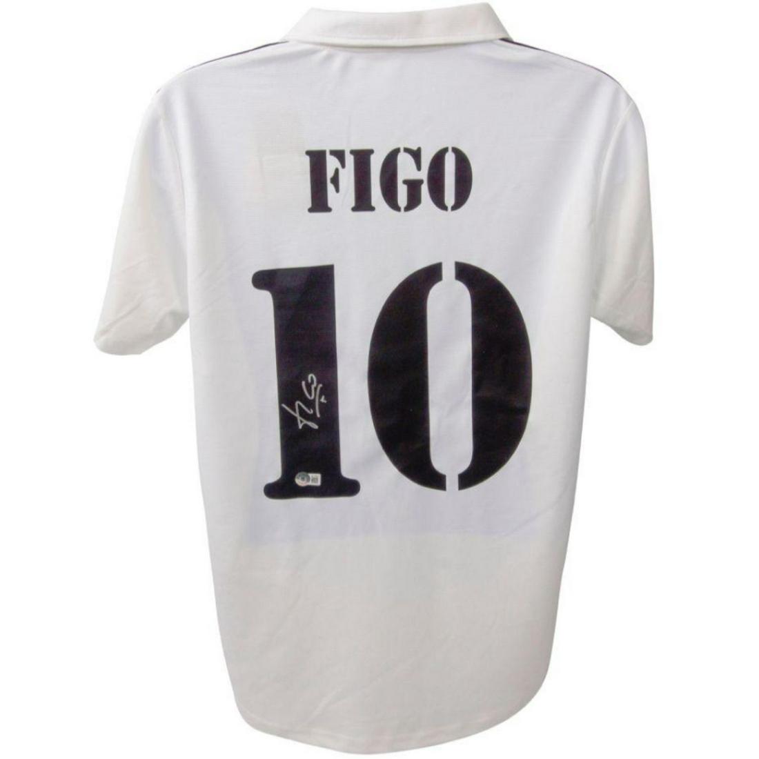 Luis Figo Signed Real Madrid Jersey (Beckett): Luis Figo Signed Real Madrid Jersey (Beckett)