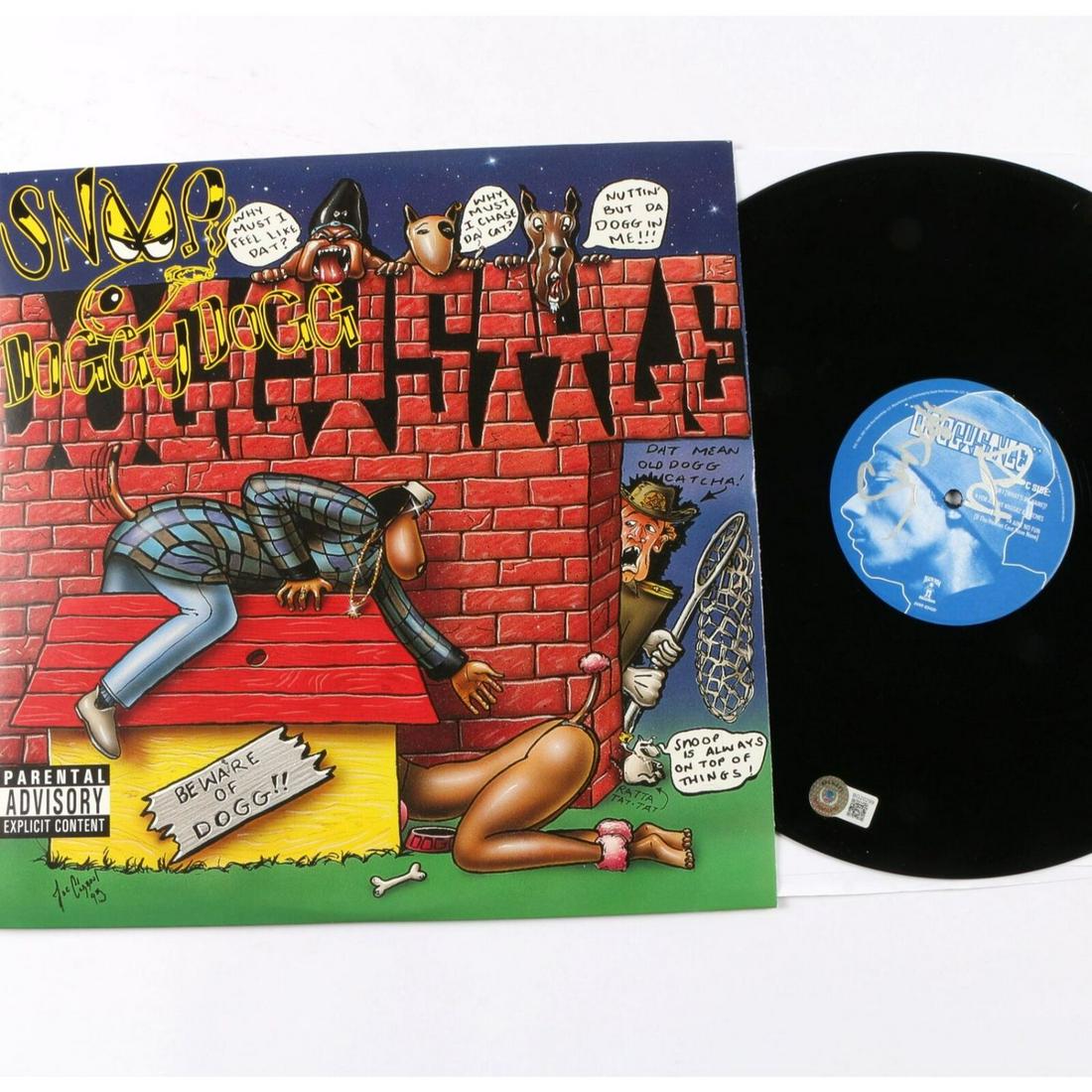 Snoop Dogg Signed autographed Doggystyle Vinyl Disc with Cover beckett coa rap (1 of 1)