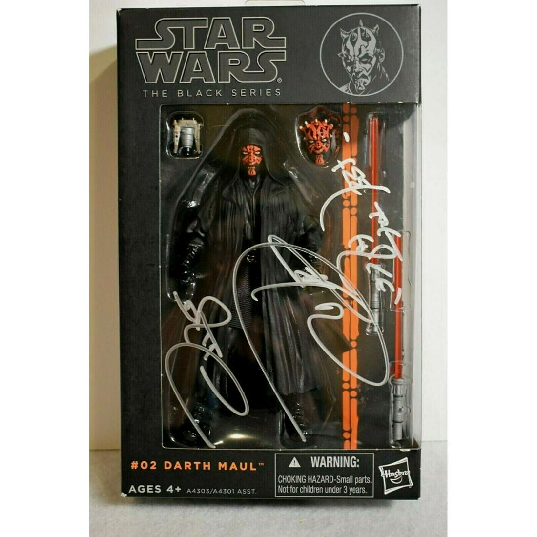 Ray Park Signed "Star Wars" The Black Series #02 Darth Maul Action Figure (Beckett COA) (1 of 2)