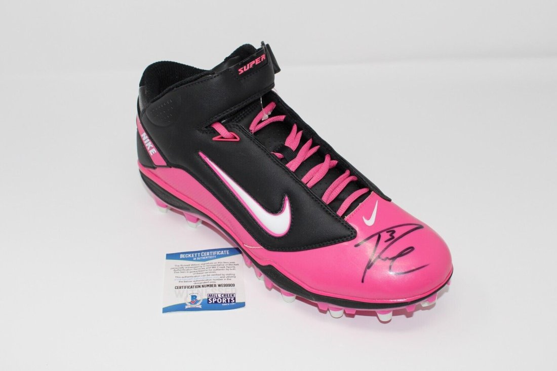 Russel Wilson Signed Football Cleat (Beckett COA) (1 of 3)