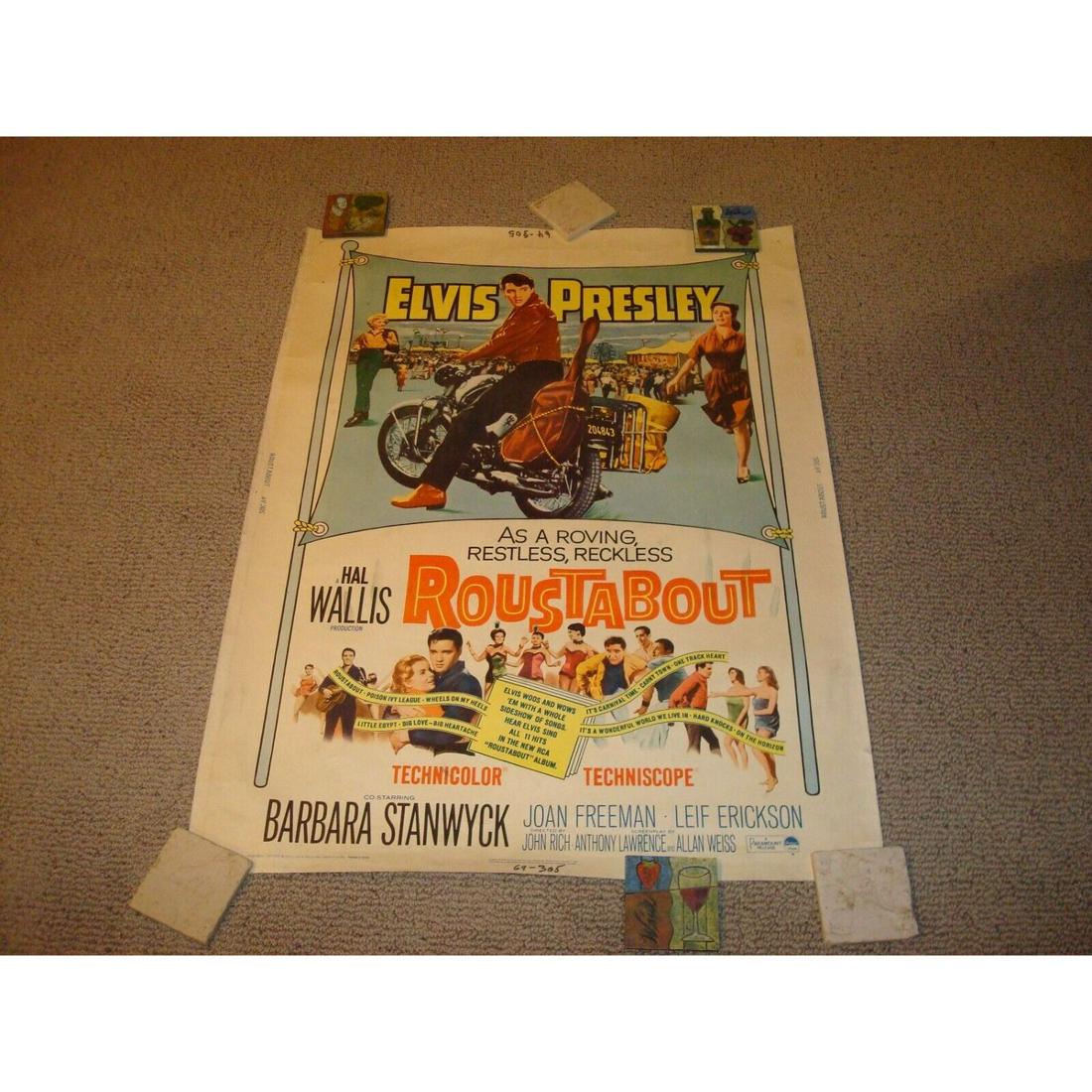ELVIS PRESLEY ROUSTABOUT SPECIAL MOVIE POSTER 30" BY 40" U.S.A. ORIGINAL 1964 (1 of 1)