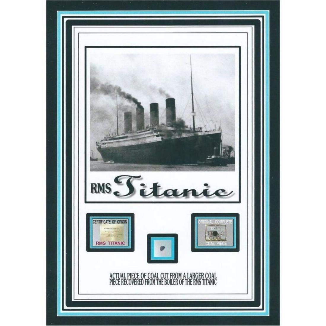 Genuine authentic TITANIC COAL relic piece w/COA, R.M.S Titanic White Star Line (1 of 1)