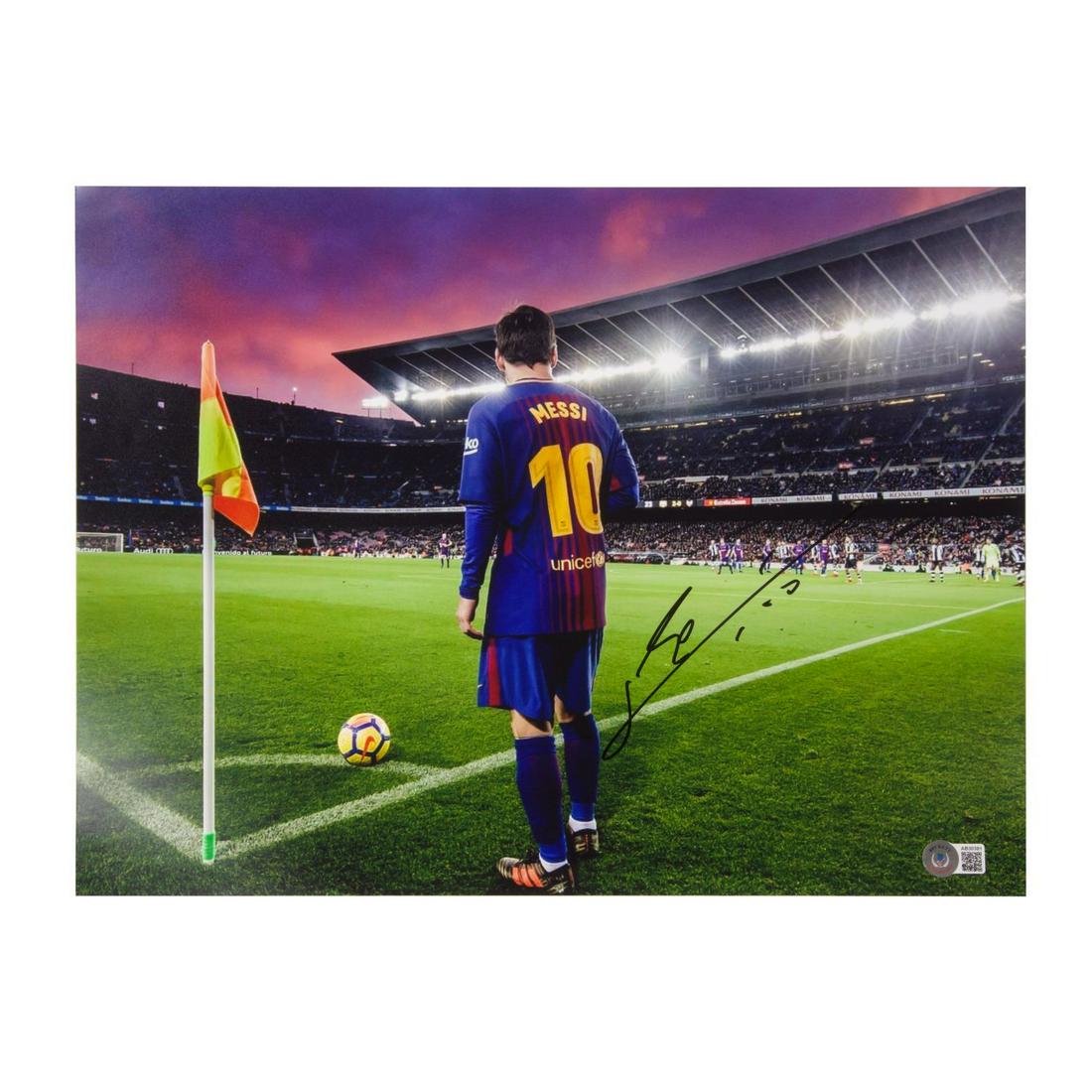 Lionel Messi Signed Photo (BAS COA) (1 of 1)