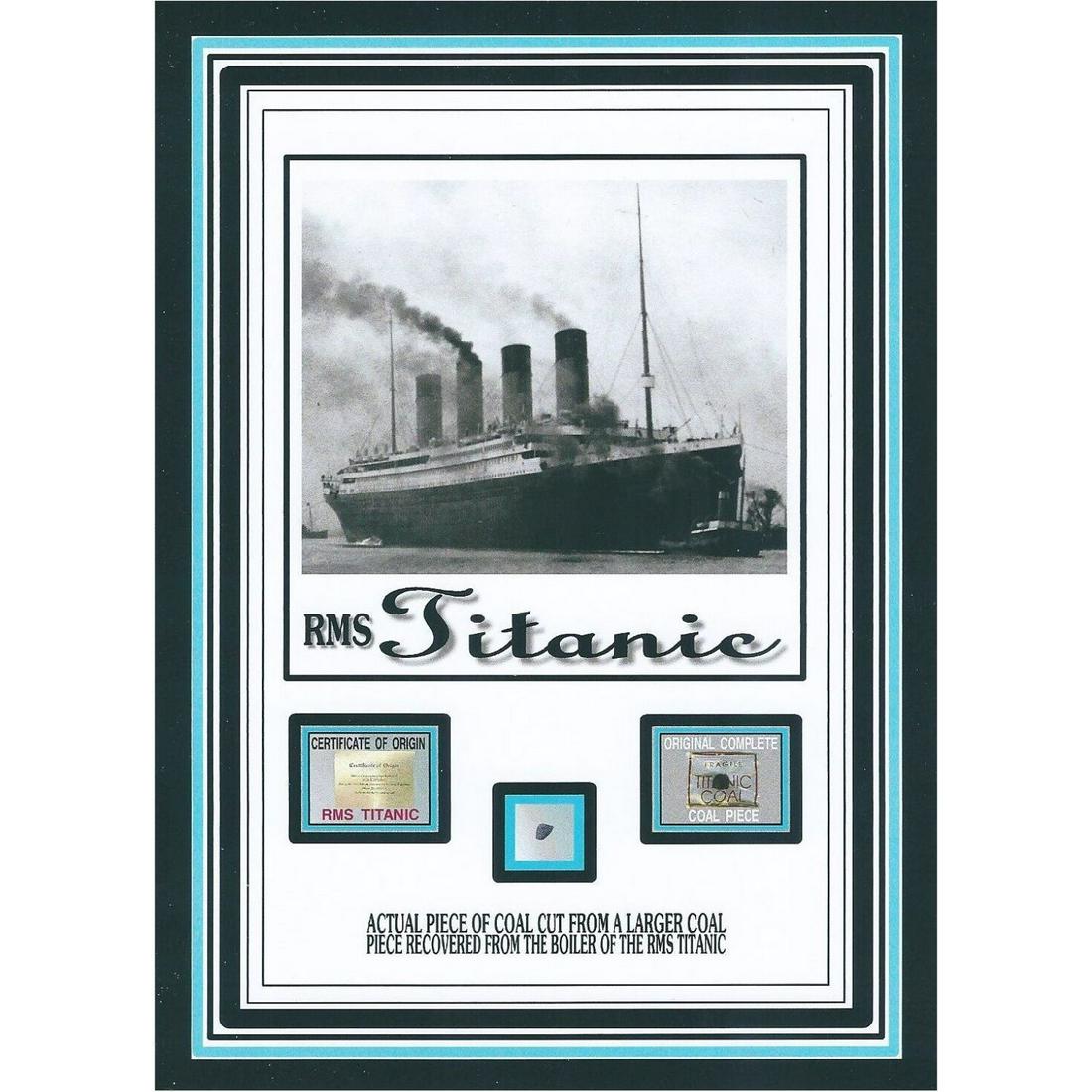 Genuine authentic TITANIC COAL /COA, R.M.S Titanic White Star Line (1 of 1)