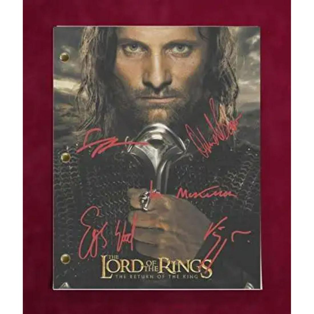 Lord Of The Rings Return Of The King Script W/Reproduction Replica Signatures: Lord Of The Rings Return Of The King Script W/Reproduction Replica Signatures