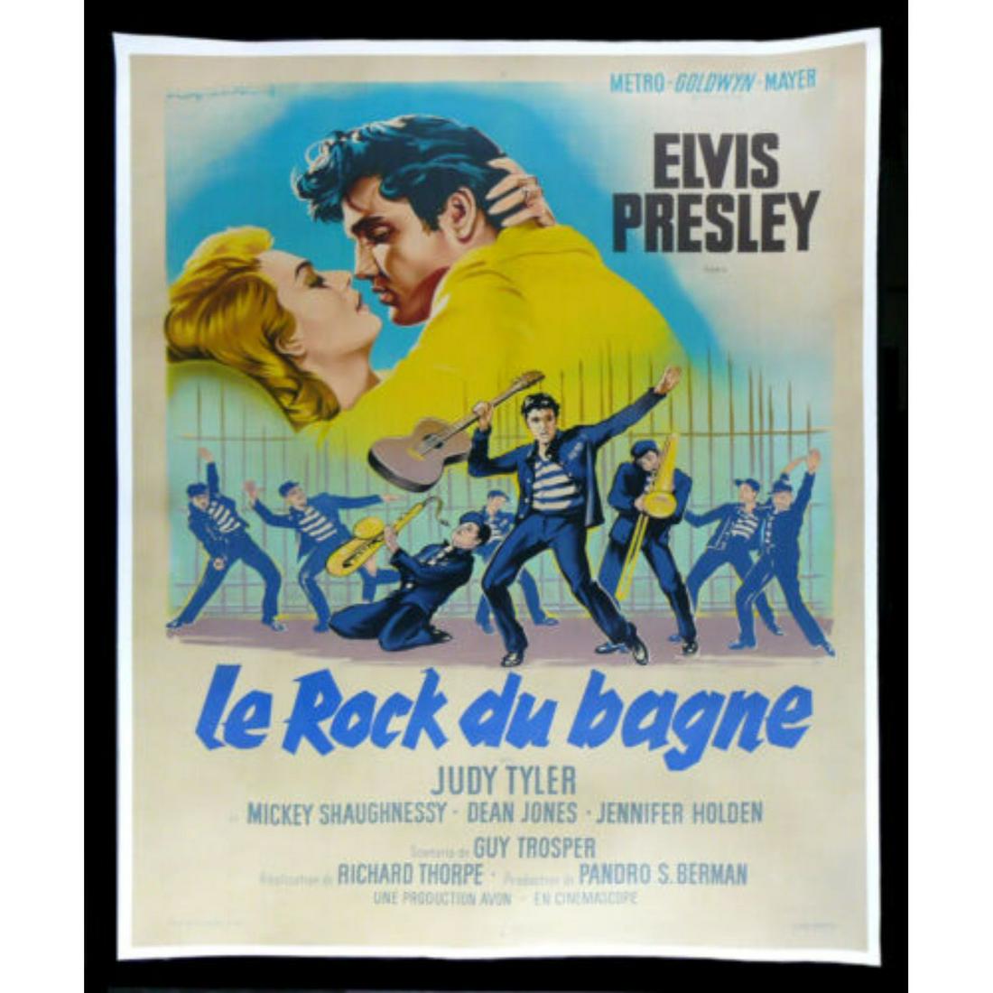 JAILHOUSE ROCK FRANCE ORIGINAL MOVIE POSTER ELVIS PRESLEY 1957 (1 of 1)