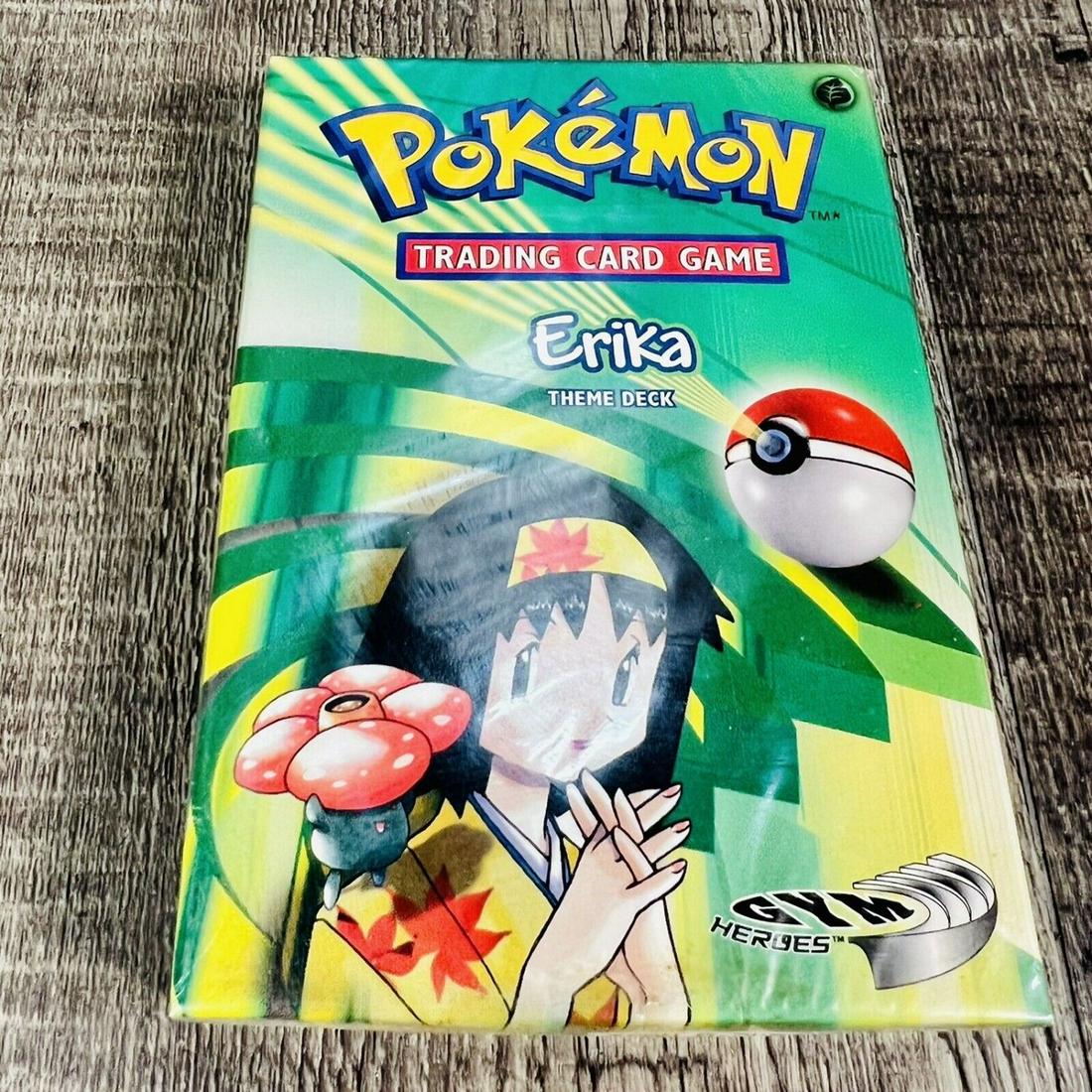 NEW Factory Sealed ERIKA Pokemon Card Gym Heroes Theme WOTC Starter Deck (1 of 2)