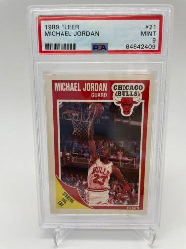 1989 FLEER MICHAEL JORDAN #21 PSA 9 MT CHICAGO BULLS (1 of 1)