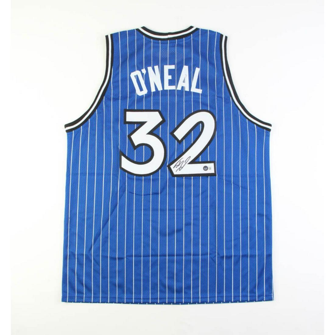 Shaquille O'Neal Signed Jersey (Beckett) *Blue Orlando Magic* (1 of 1)
