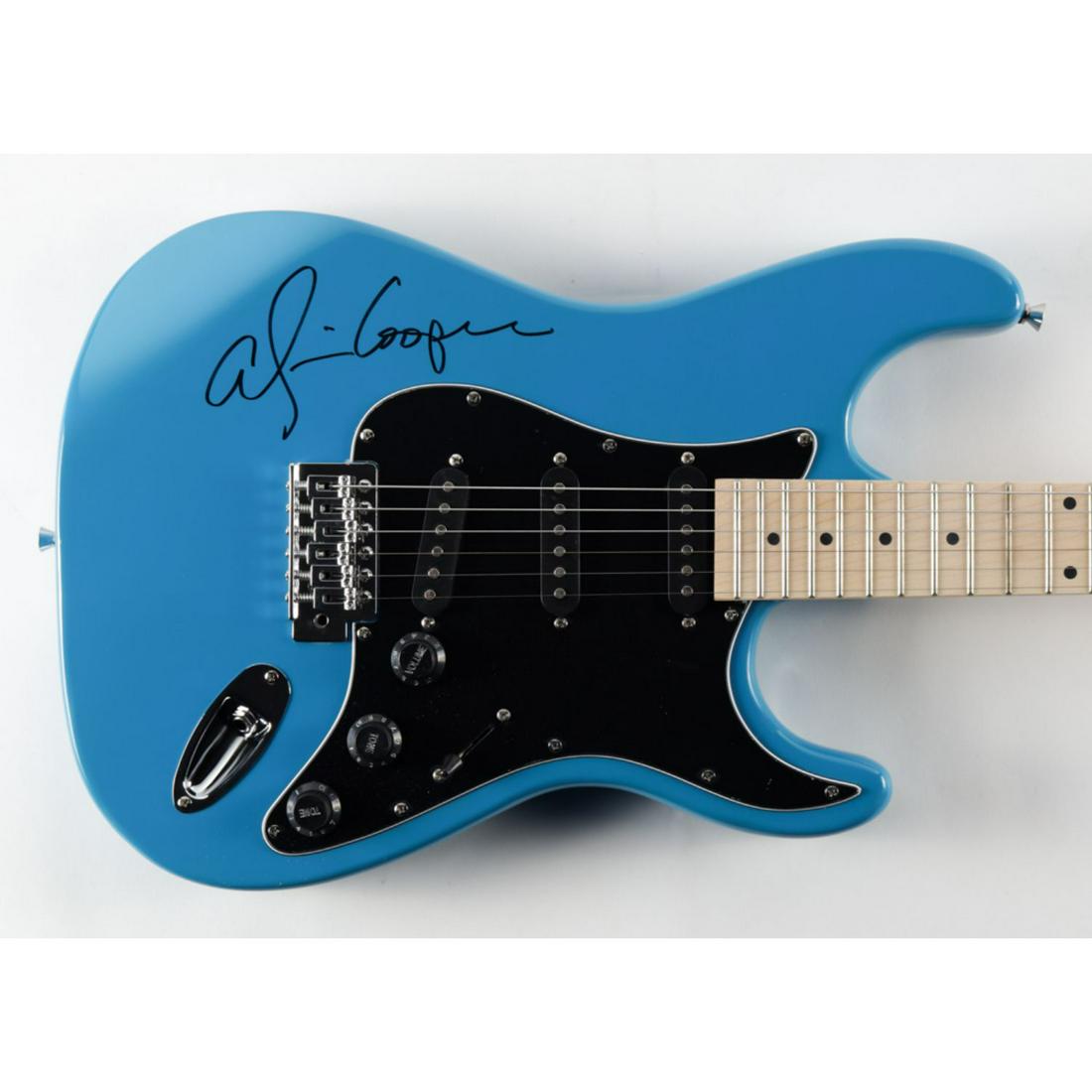 Alice Cooper Signed Full-Size Electric Guitar (JSA & PA): Alice Cooper Signed Full-Size Electric Guitar (JSA & PA)