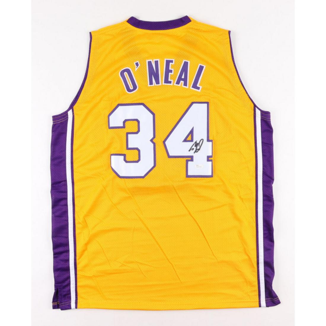 Shaquille O'Neal Signed Jersey (JSA) *Signed in Middle of 4* (1 of 2)
