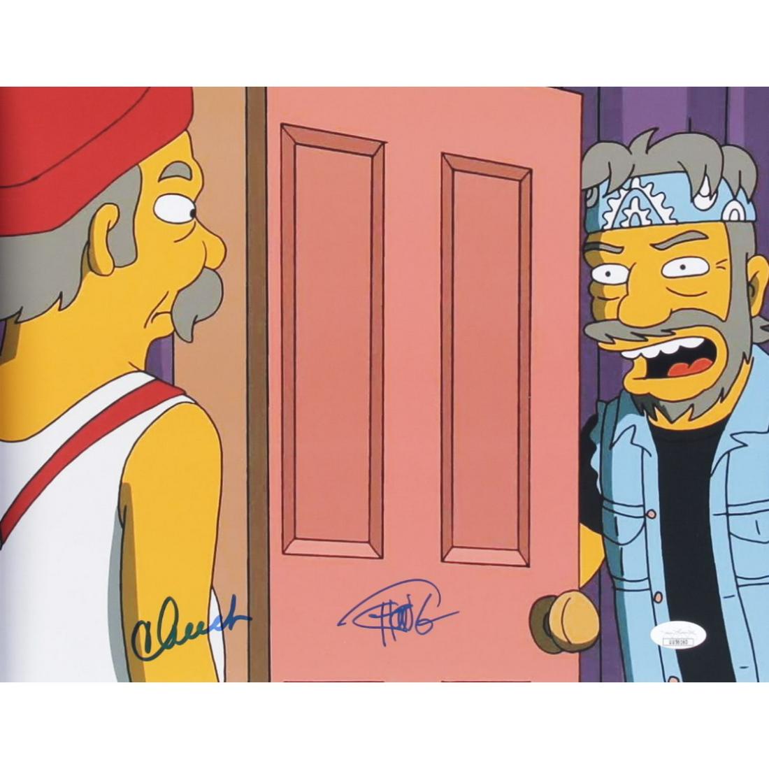 Tommy Chong & Cheech Marin Signed "The Simpsons" 2hoto (JSA): Tommy Chong & Cheech Marin Signed "The Simpsons" 2hoto (JSA)