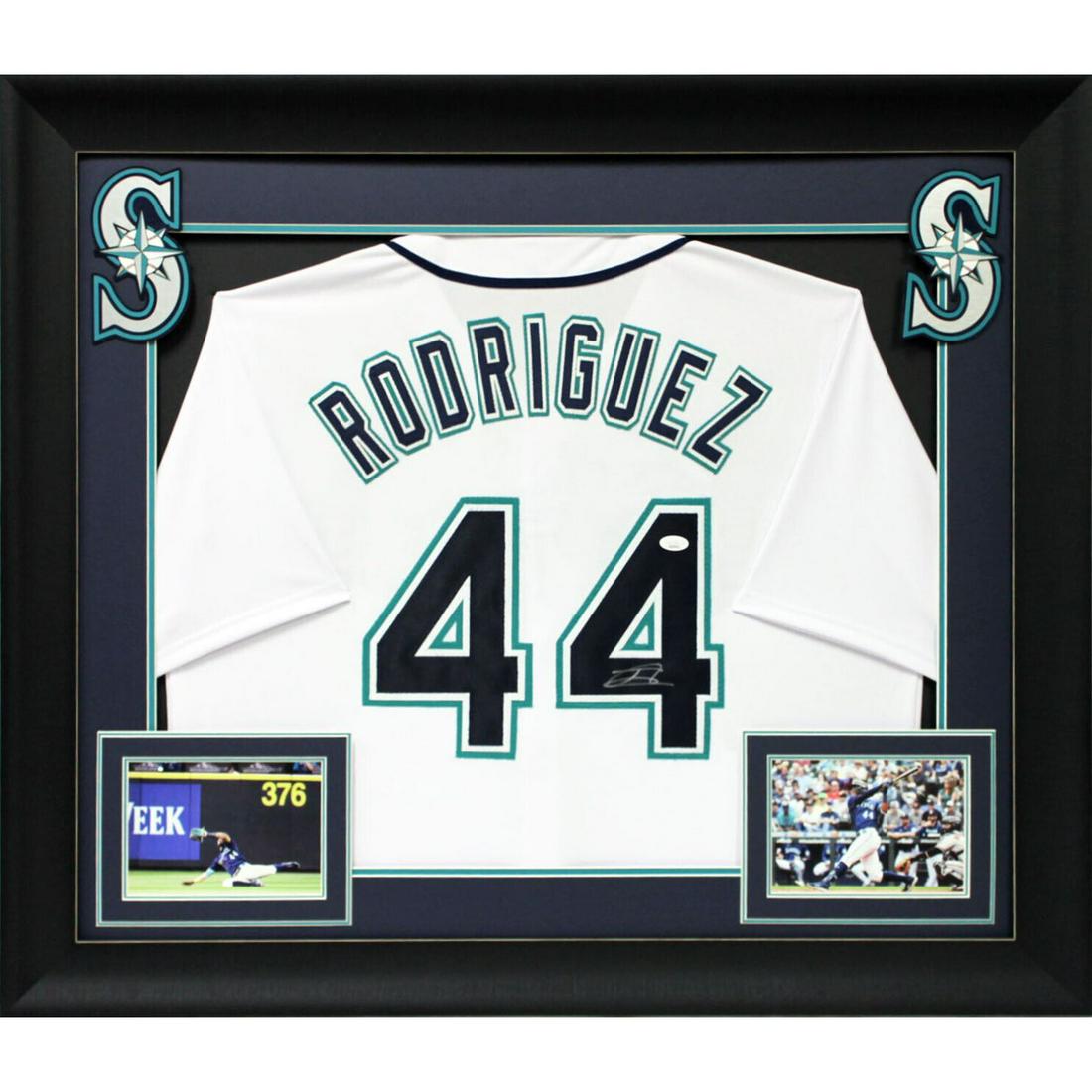 Julio Rodriguez Signed & Custom Framed Jersey (JSA COA) (1 of 1)