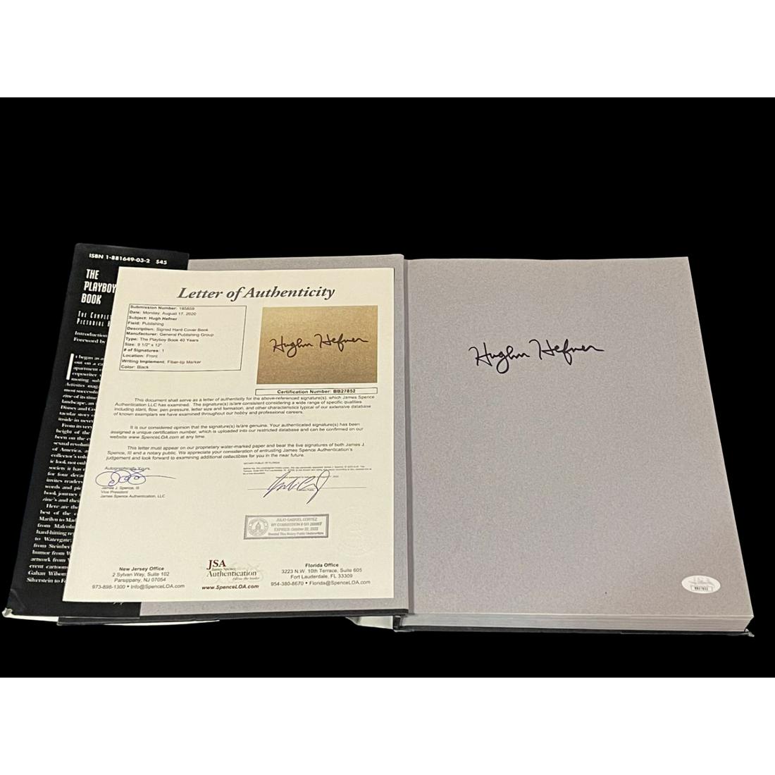 Hugh Hefner Playboy Founder Publisher 40 Forty Years Signed Autograph Book JSA (1 of 1)