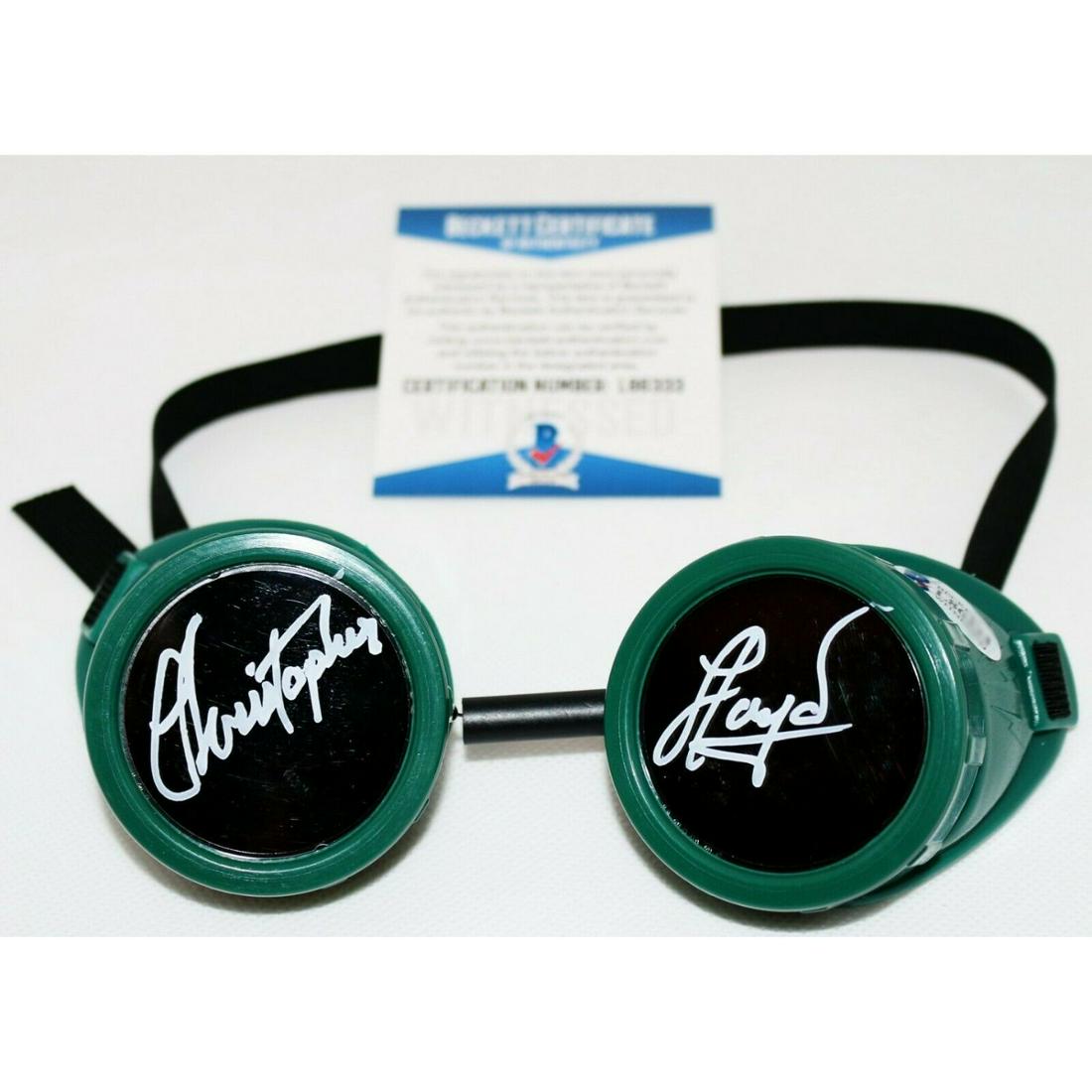 Christopher Lloyd Back To The Future Doc signed Goggles Prop Beckett PSA (1 of 1)