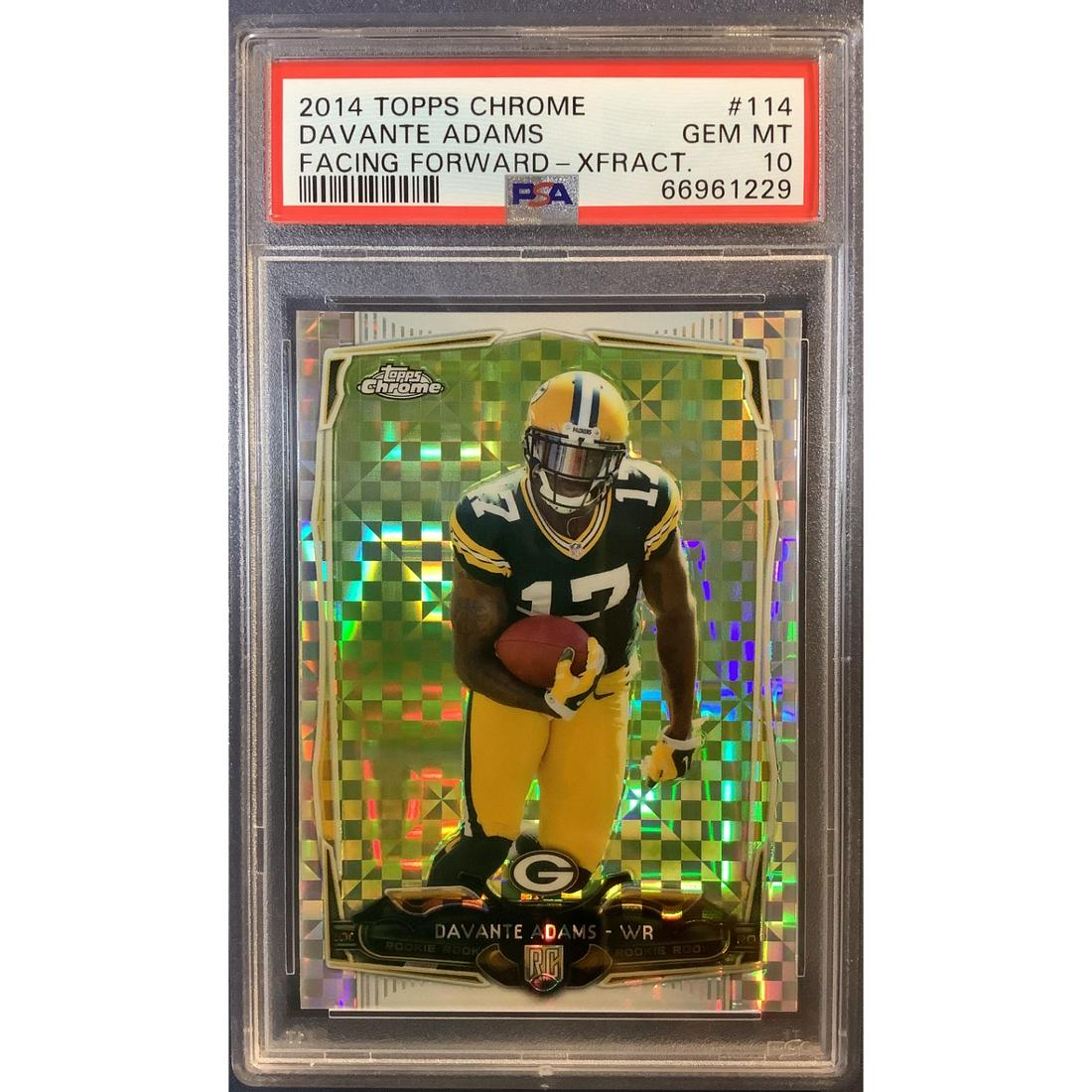 2014 TOPPS CHROME DAVANTE ADAMS X-FRACTOR PSA 10 ROOKIE (1 of 1)