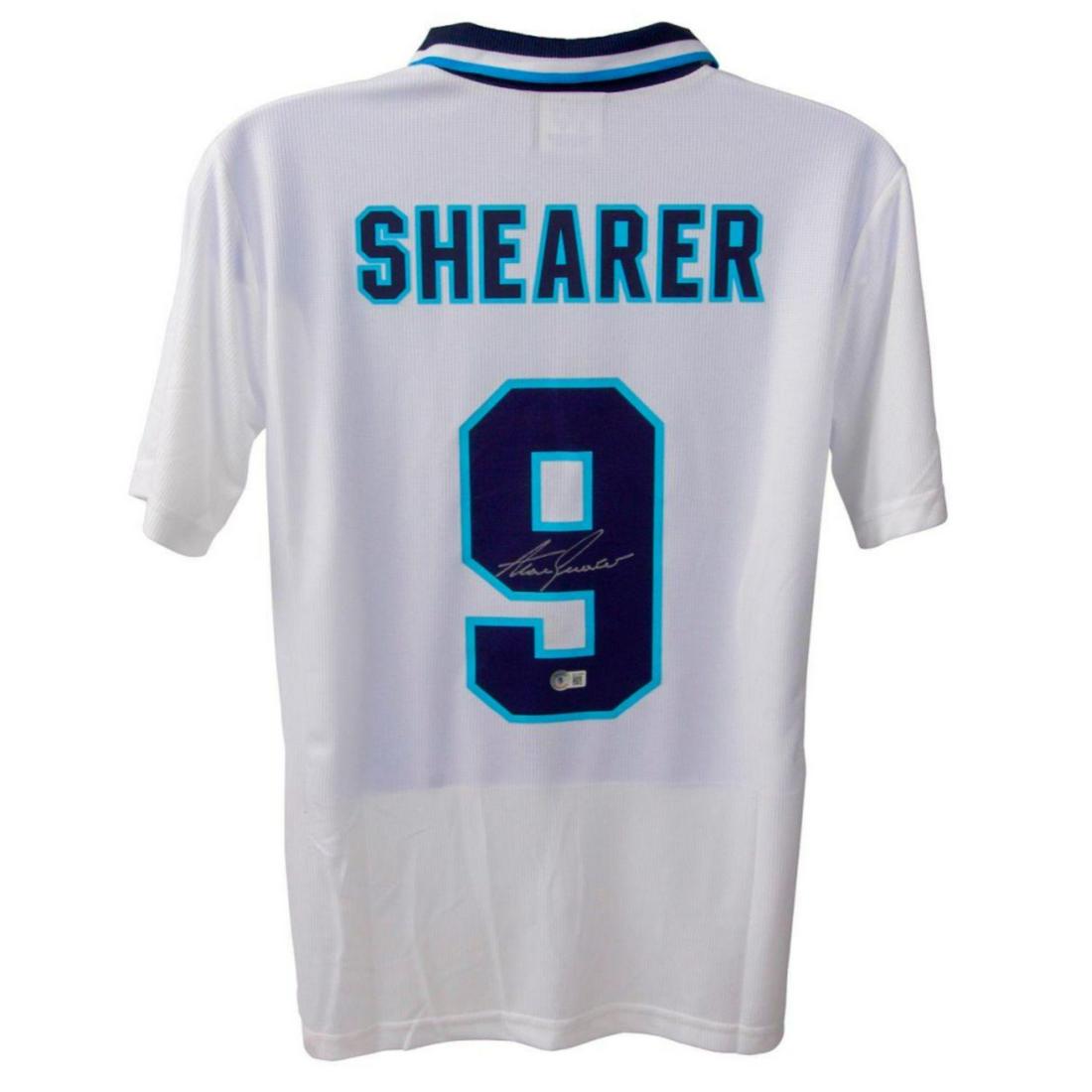 Alan Shearer Signed England Home Jersey (Beckett) (1 of 2)