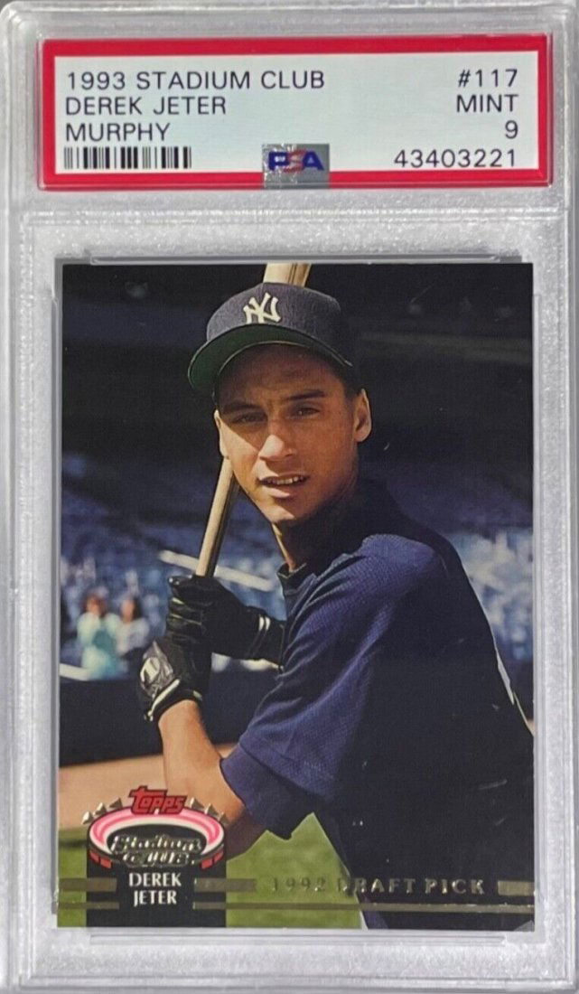 1993 Topps Stadium Club Derek Jeter #117 Murphy PSA 9 MINT (1 of 1)