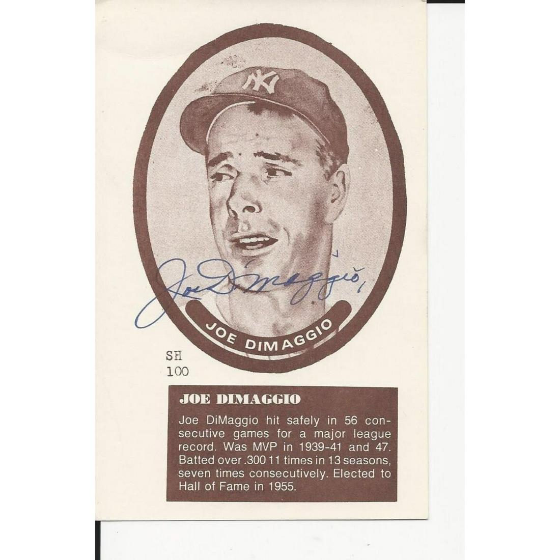 Autographed Joe Dimaggio New York Yankees Post Card - JSA Full Letter (1 of 2)