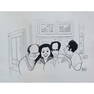 AL HIRSCHFELD SEINFELD CAST FINALE Plate Signed Limited Edition Lithograph Art