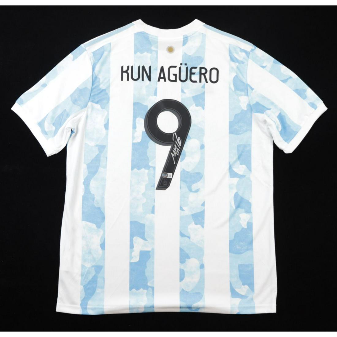 Kun Aguero Signed Jersey (Beckett): Kun Aguero Signed Jersey (Beckett)