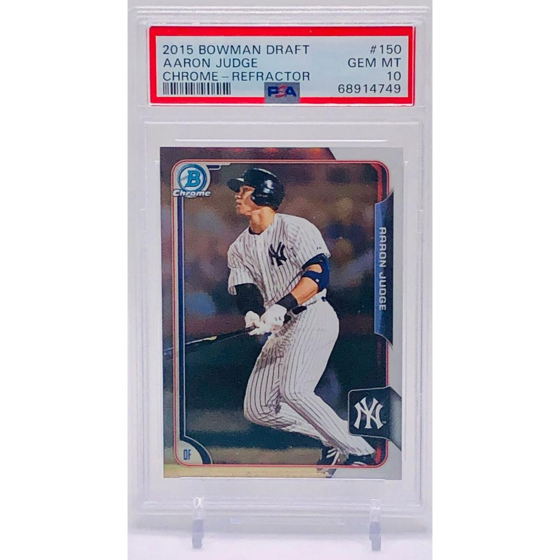 Aaron Judge 2015 Bowman Draft Chrome Refractor RC #150 GEM MINT PSA 10! (1 of 1)