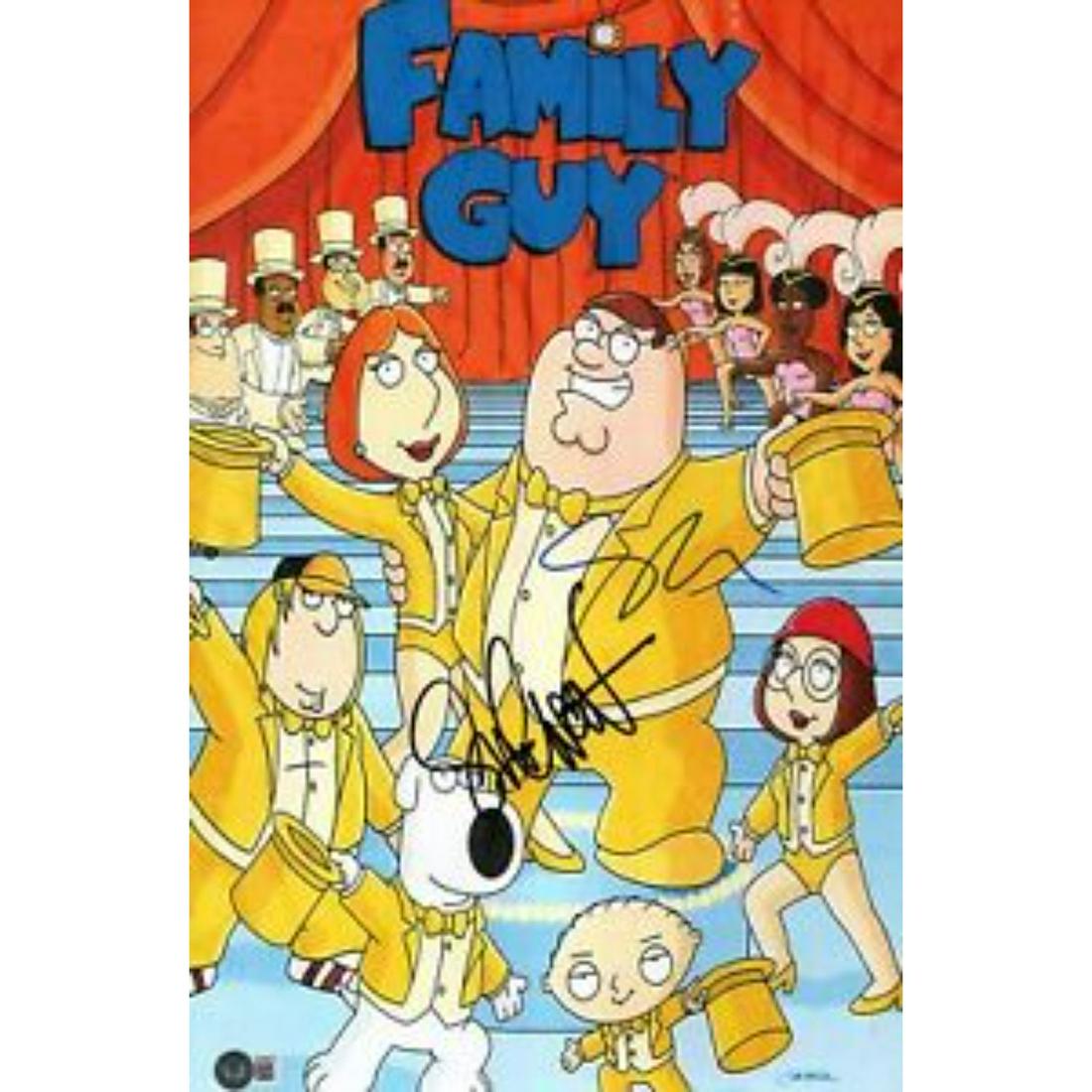 Seth Macfarlane & Seth Green Dual Signed 11x17 "Family Guy" Photo Poster (Beckett COA) (1 of 1)