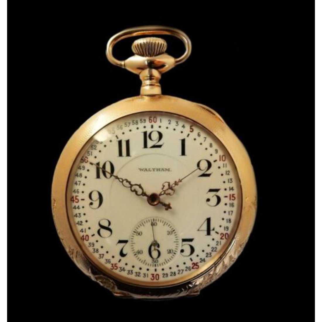 Rare Antique Railroad 18s Waltham Vanguard 23J gold pocket watch Mint Serviced (1 of 2)