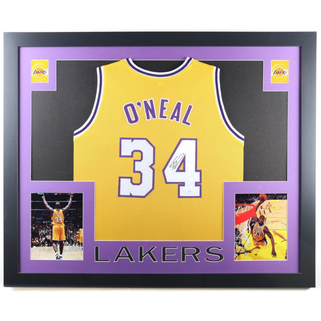 Shaquille O'Neal Signed Custom Framed Jersey Display (JSA) (1 of 1)