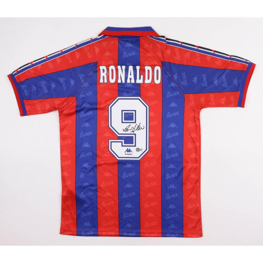 Ronaldo Nazario Signed Barcelona Jersey (Beckett) (1 of 2)