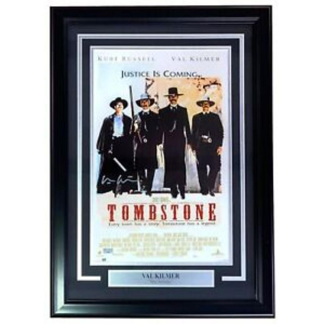Val Kilmer Signed & Framed 11x17 "Tombstone" Poster Photo (JSA COA) (1 of 1)