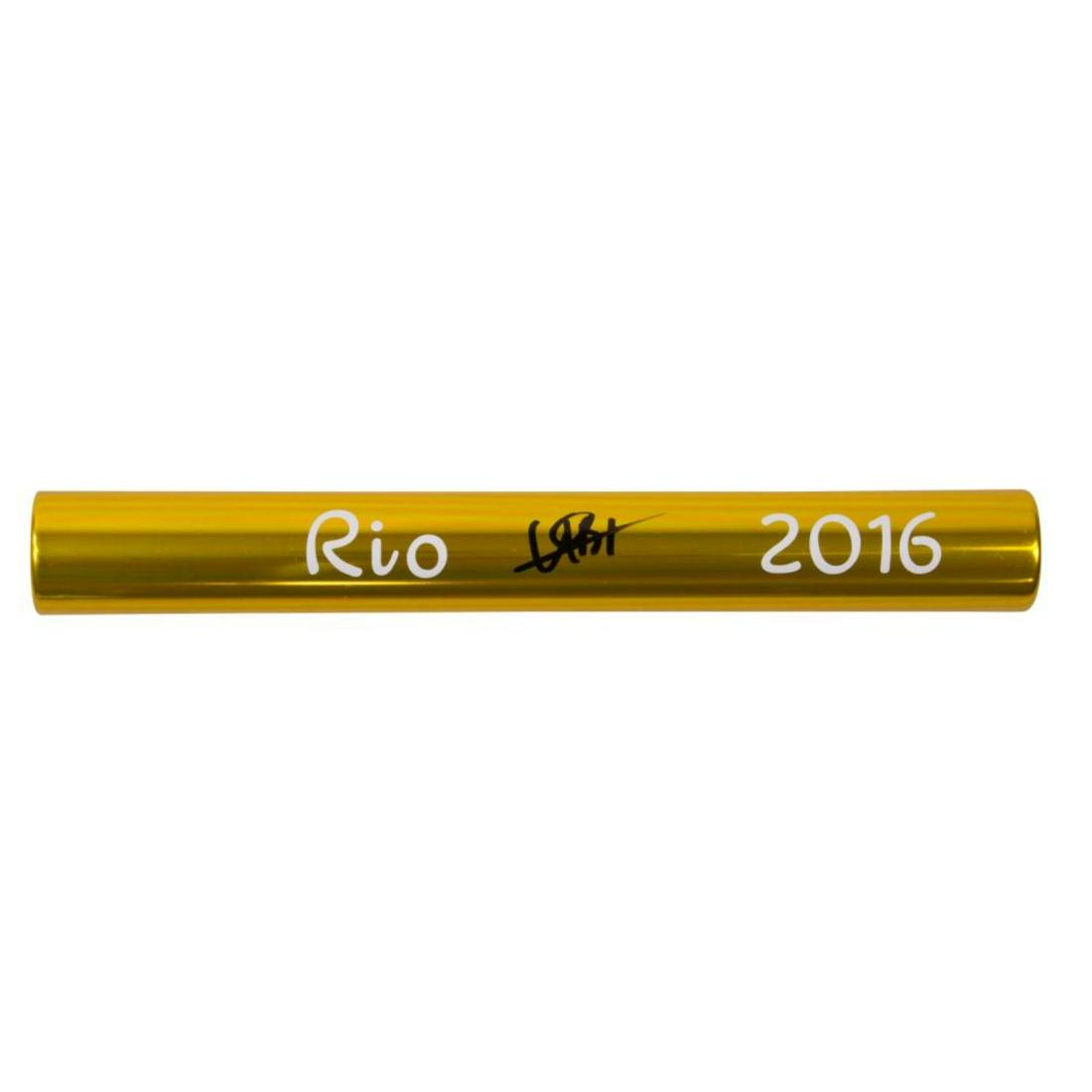 Usain Bolt Signed Gold Baton Rio 2016 (Beckett COA) (1 of 1)