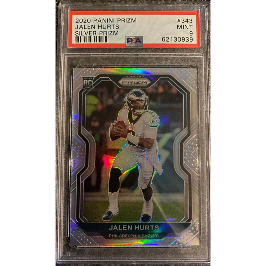2020 Panini Prizm Jalen Hurts Silver PSA 9 Rookie (1 of 1)