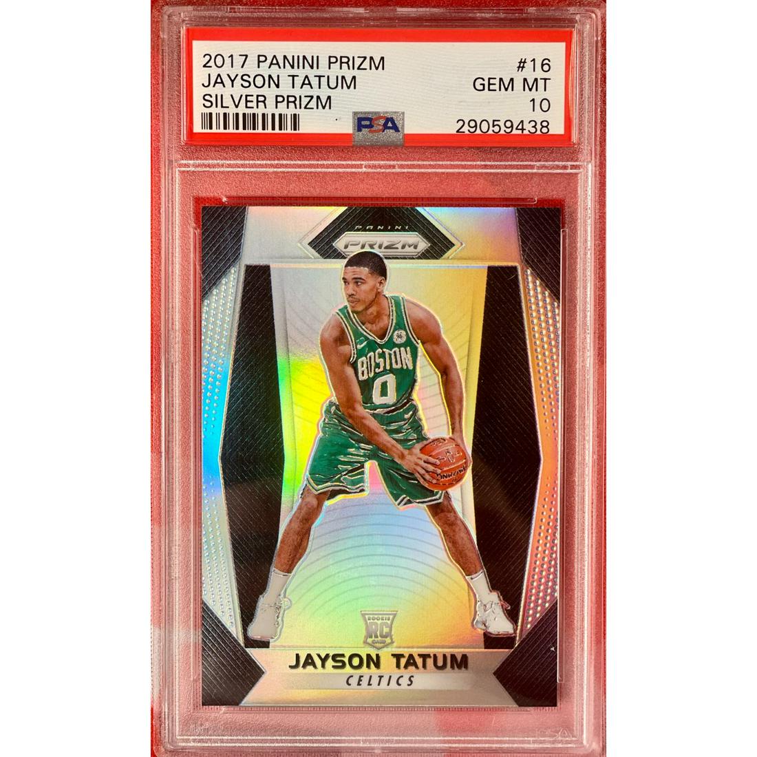 Psa 10 2017 Panini Prizm #16 Jayson Tatum Silver Rc Rookie 