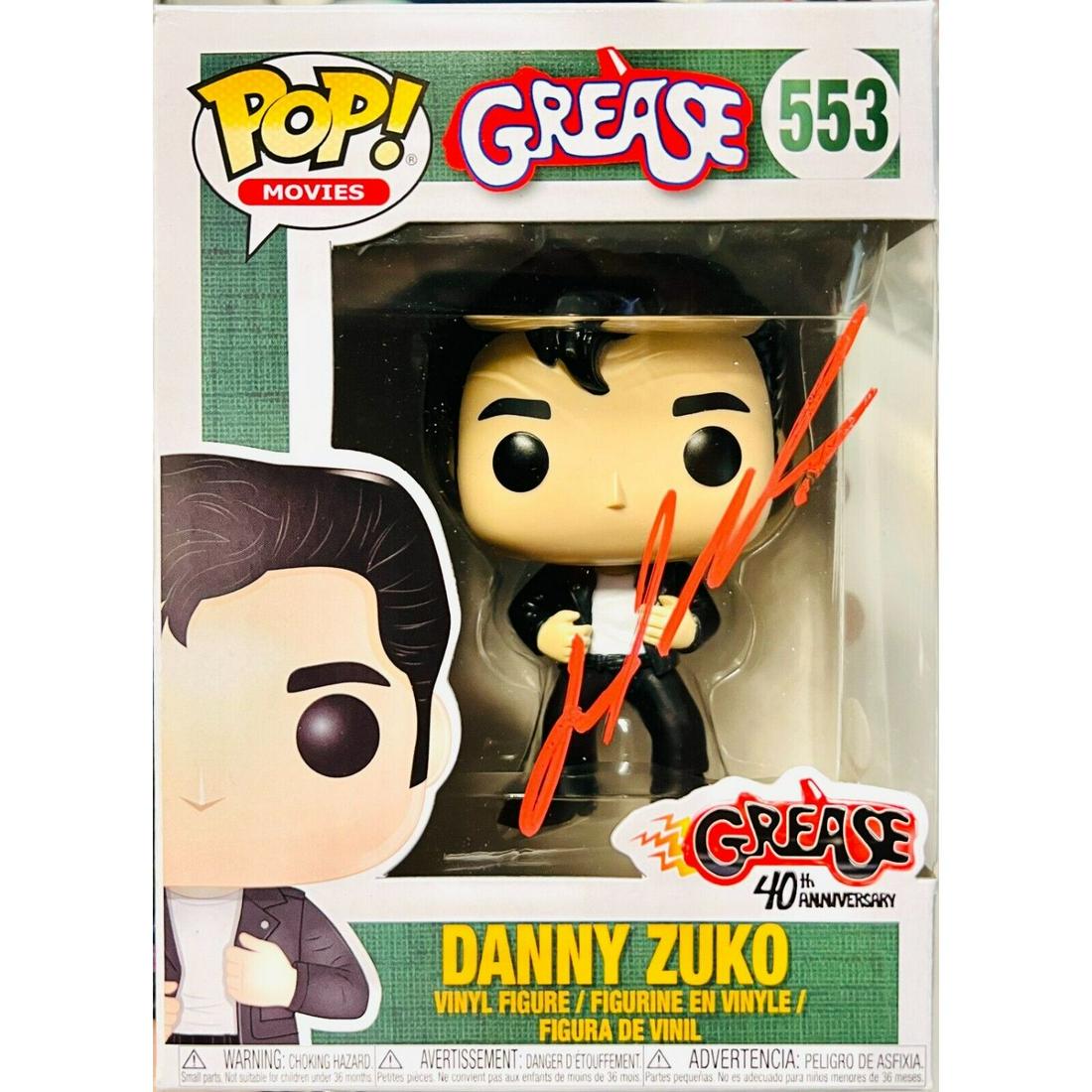 John Travolta Signed "Grease" Funko Pop #553 (Beckett COA) (1 of 1)