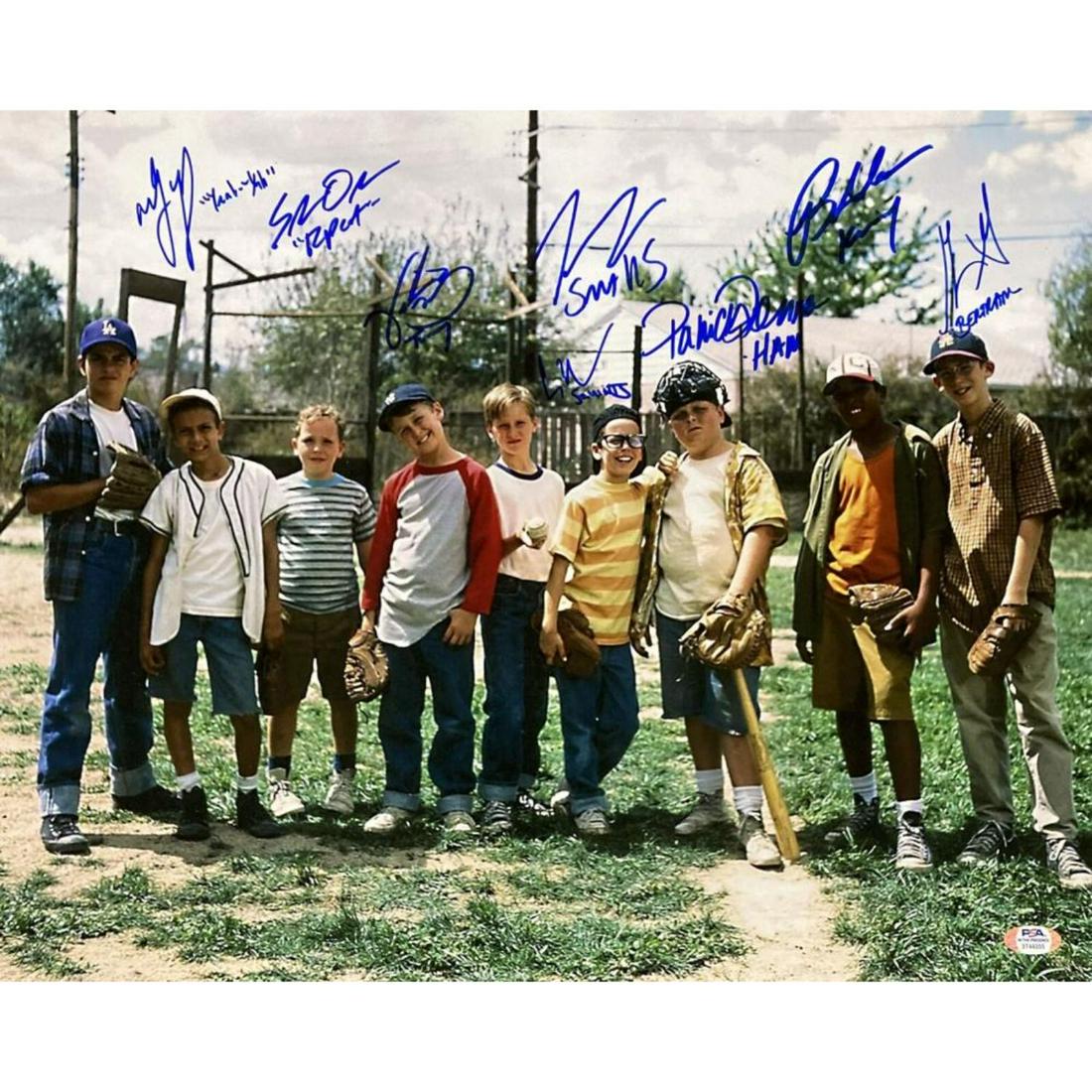 The Sandlot (8) Cast Signed 16x20 Photo PSA/DNA ITP (1 of 1)
