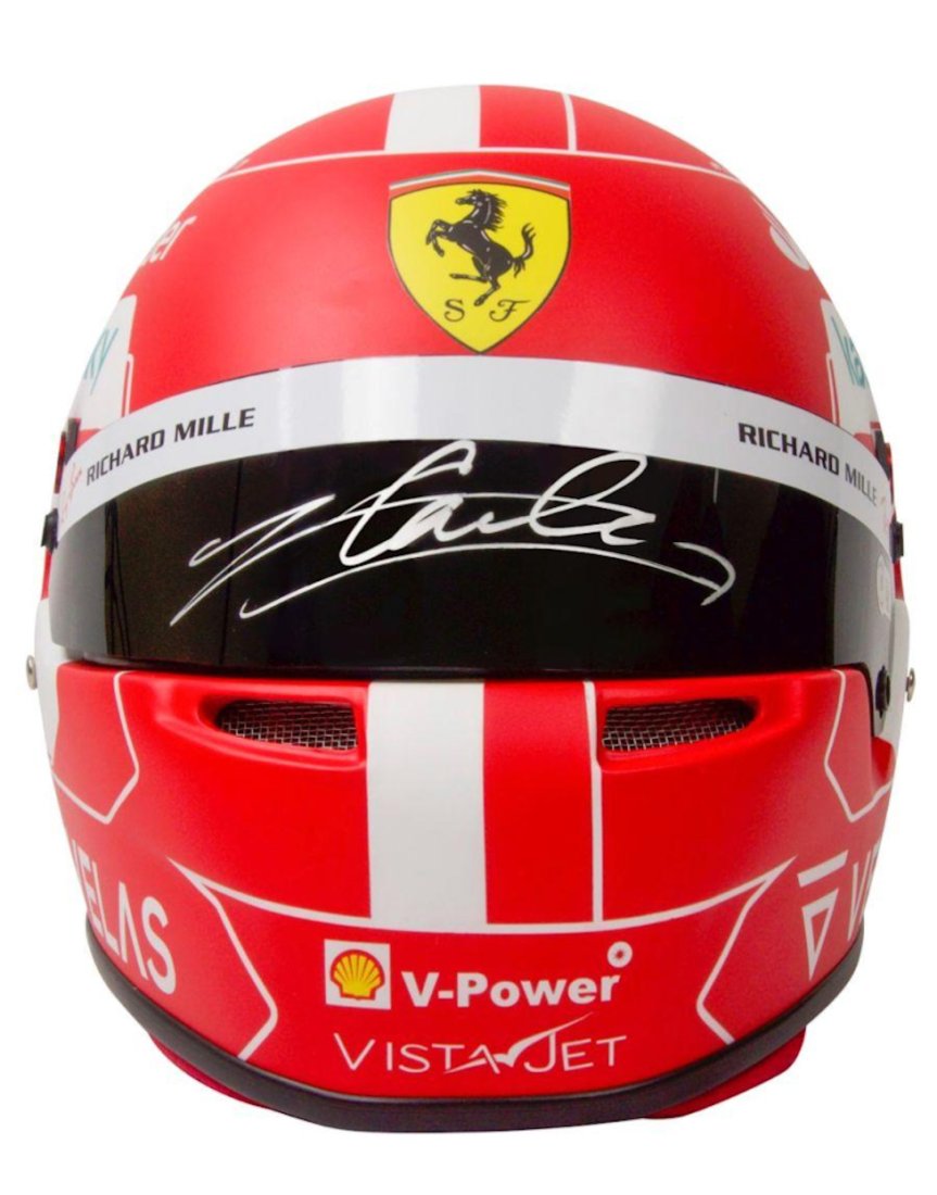 Charles Leclerc Signed Ferrari Full-Size Racing Helmet (Beckett) (1 of 3)