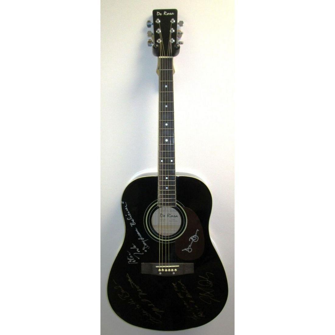 The Monkees: Michael Nesmith, Davy Jones, Peter Tork & Micky Dolenz Signed & Inscribed Guitar (JSA (1 of 7)