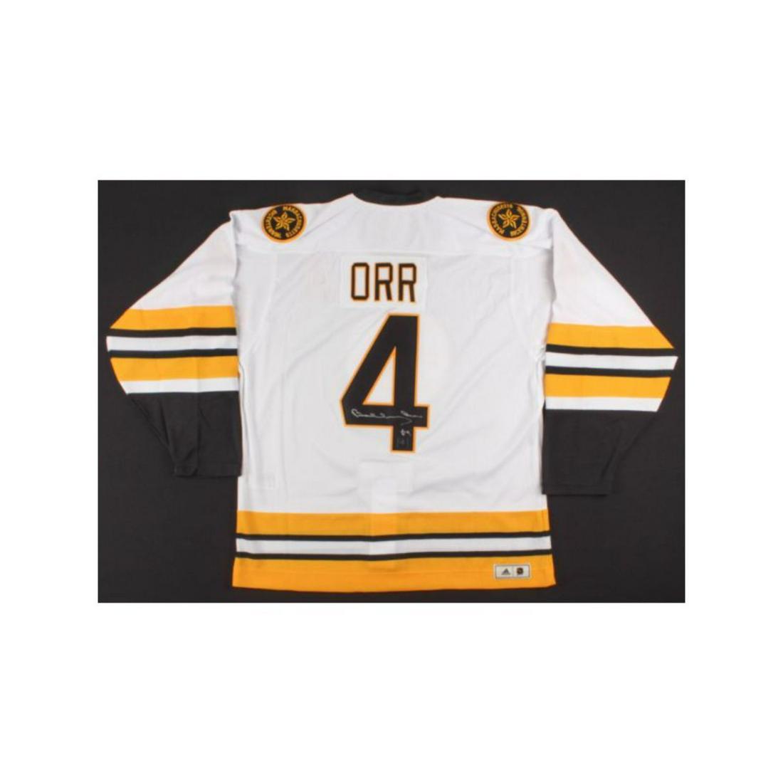 Bobby Orr Signed Authentic Adidas 1975-1976 Throwback Bruins On-Ice Game Jersey (Orr COA) (1 of 3)