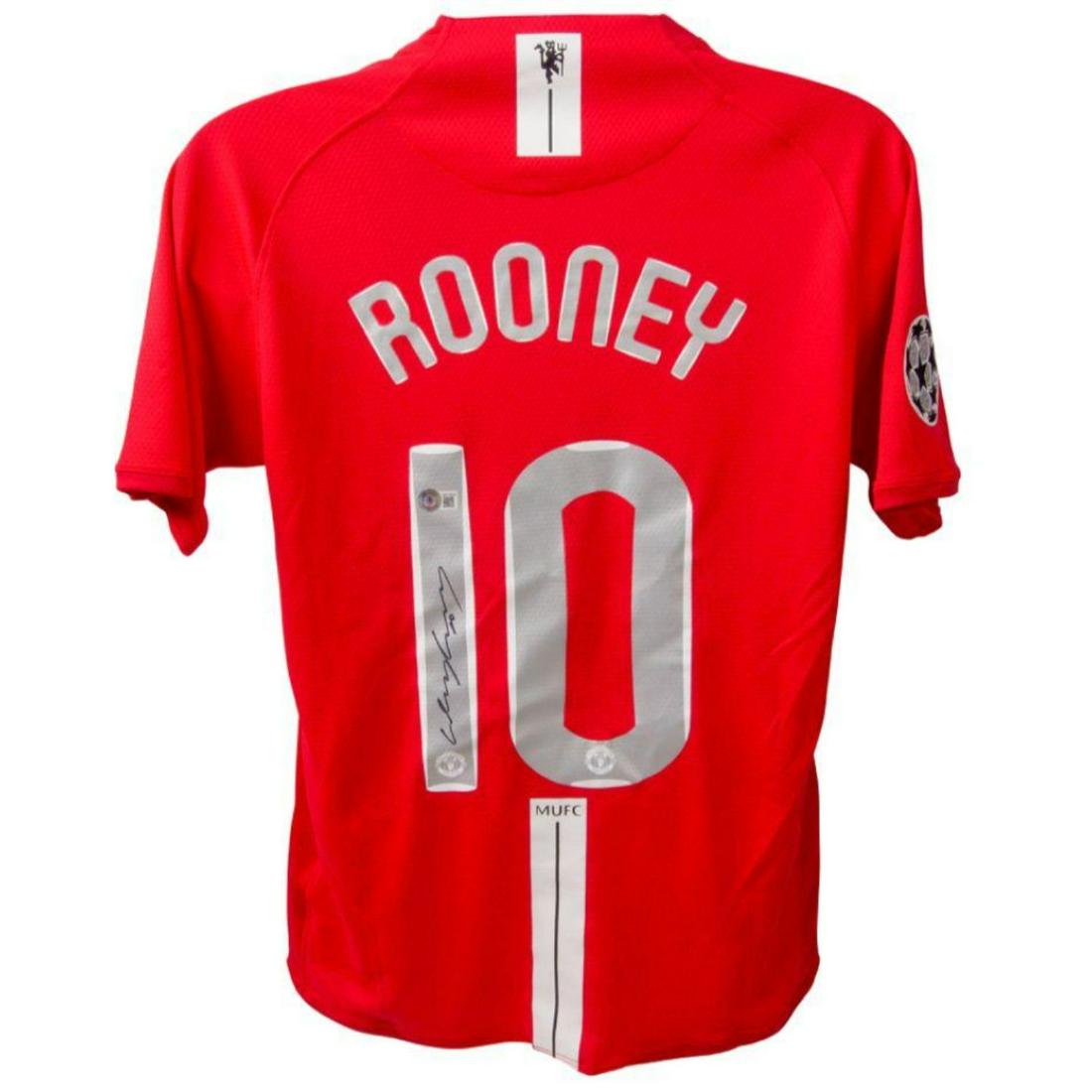 Wayne Rooney Signed Manchester United Jersey (Beckett): Wayne Rooney Signed Manchester United Jersey (Beckett)